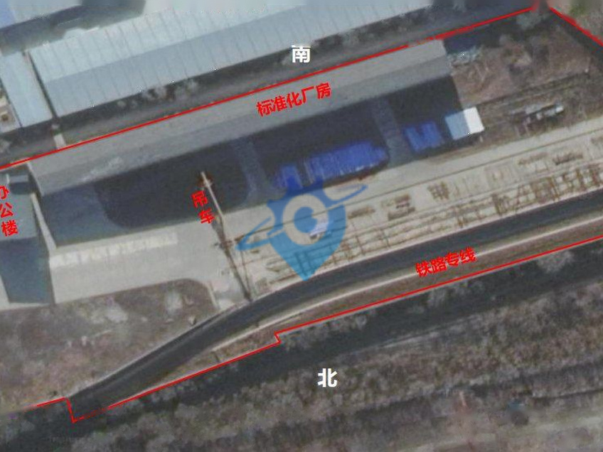 大连市甘井子区革镇堡厂区（标准化厂房，办公楼，室外硬覆盖，轨道吊车2台，火车轨道